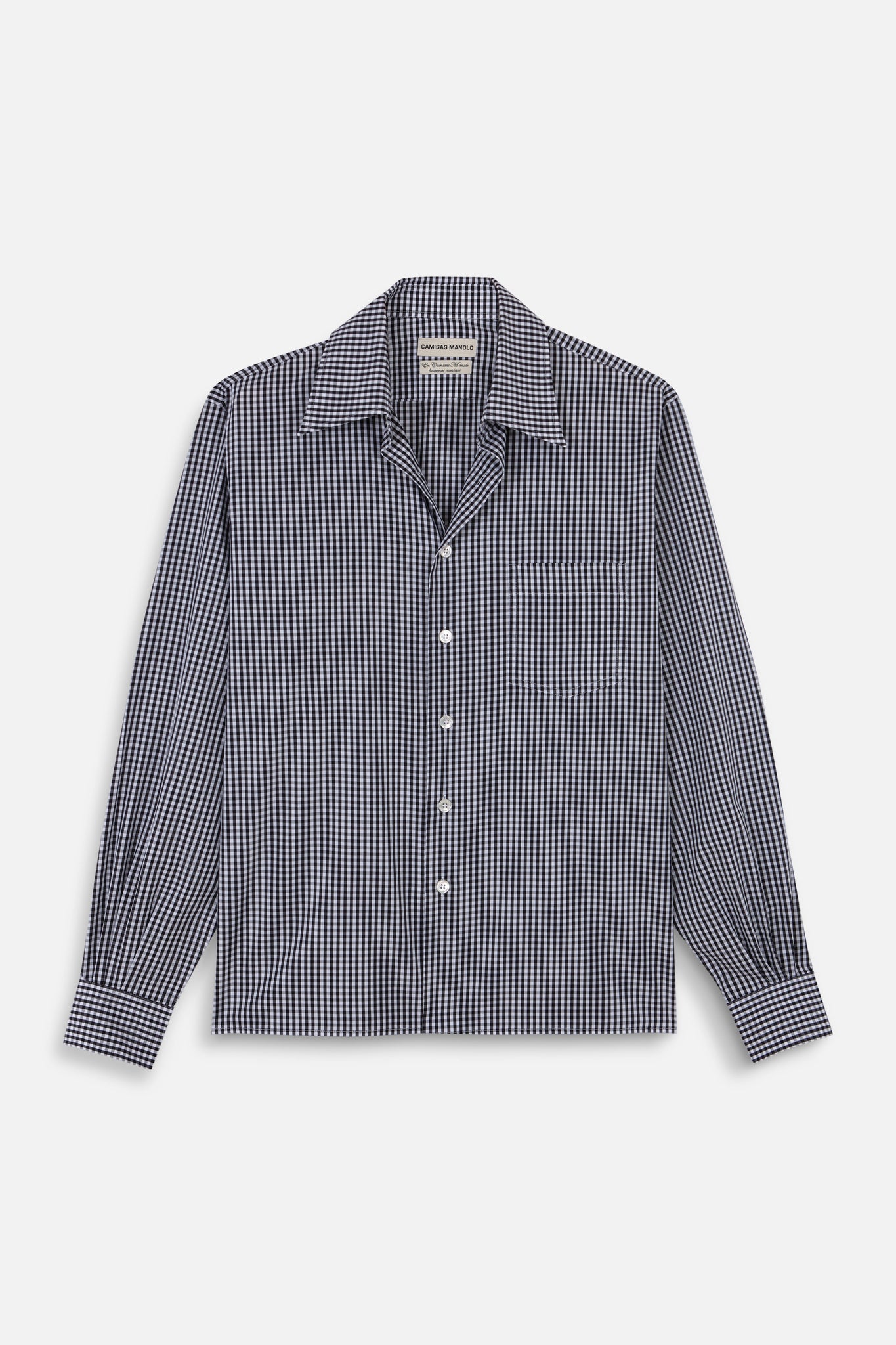BLACK/WHITE GINGHAM CHECK CAMPO SHIRT