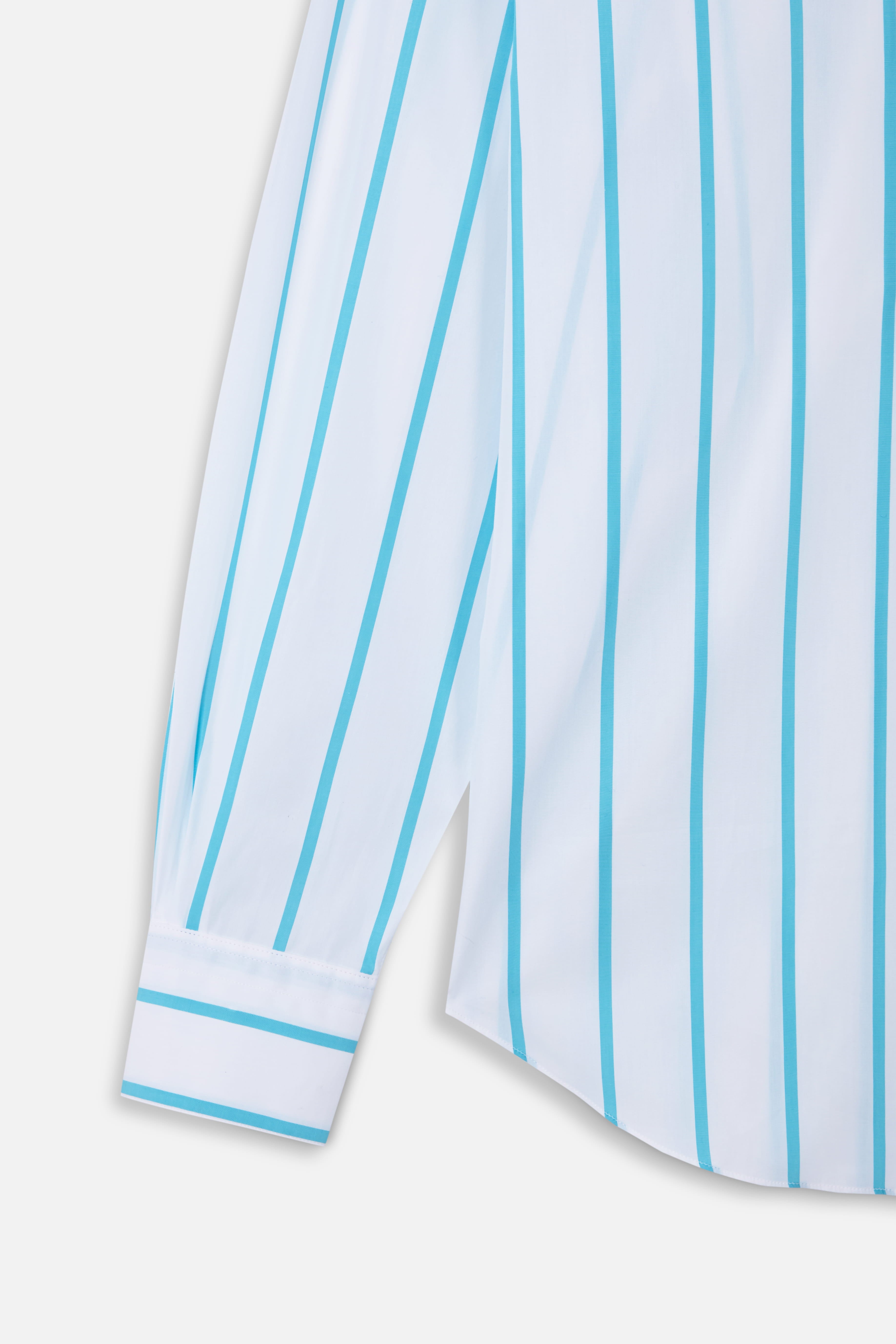 LIGHT BLUE WIDE STRIPES NORMAL SHIRT