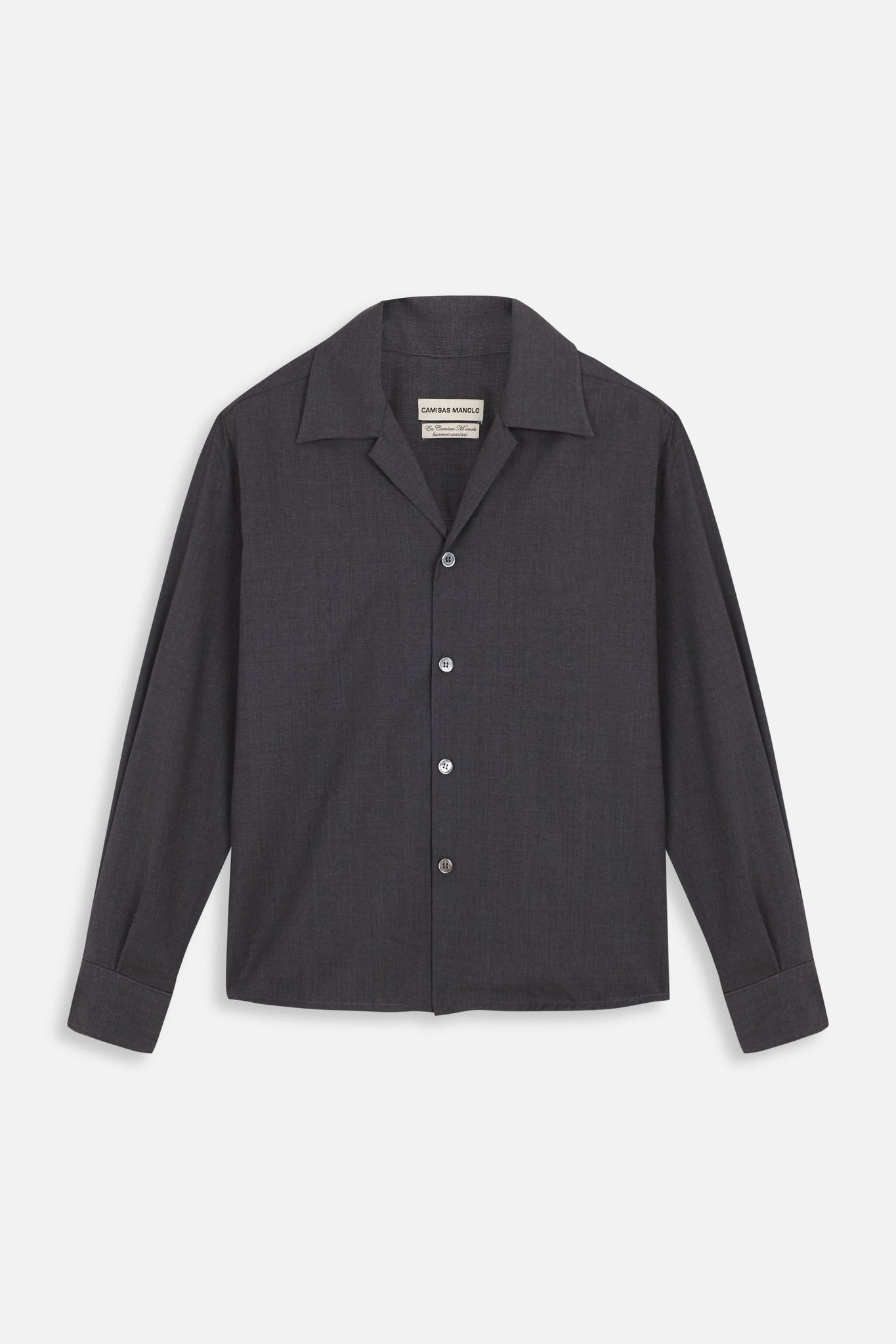 grey wool buenas noches shirt