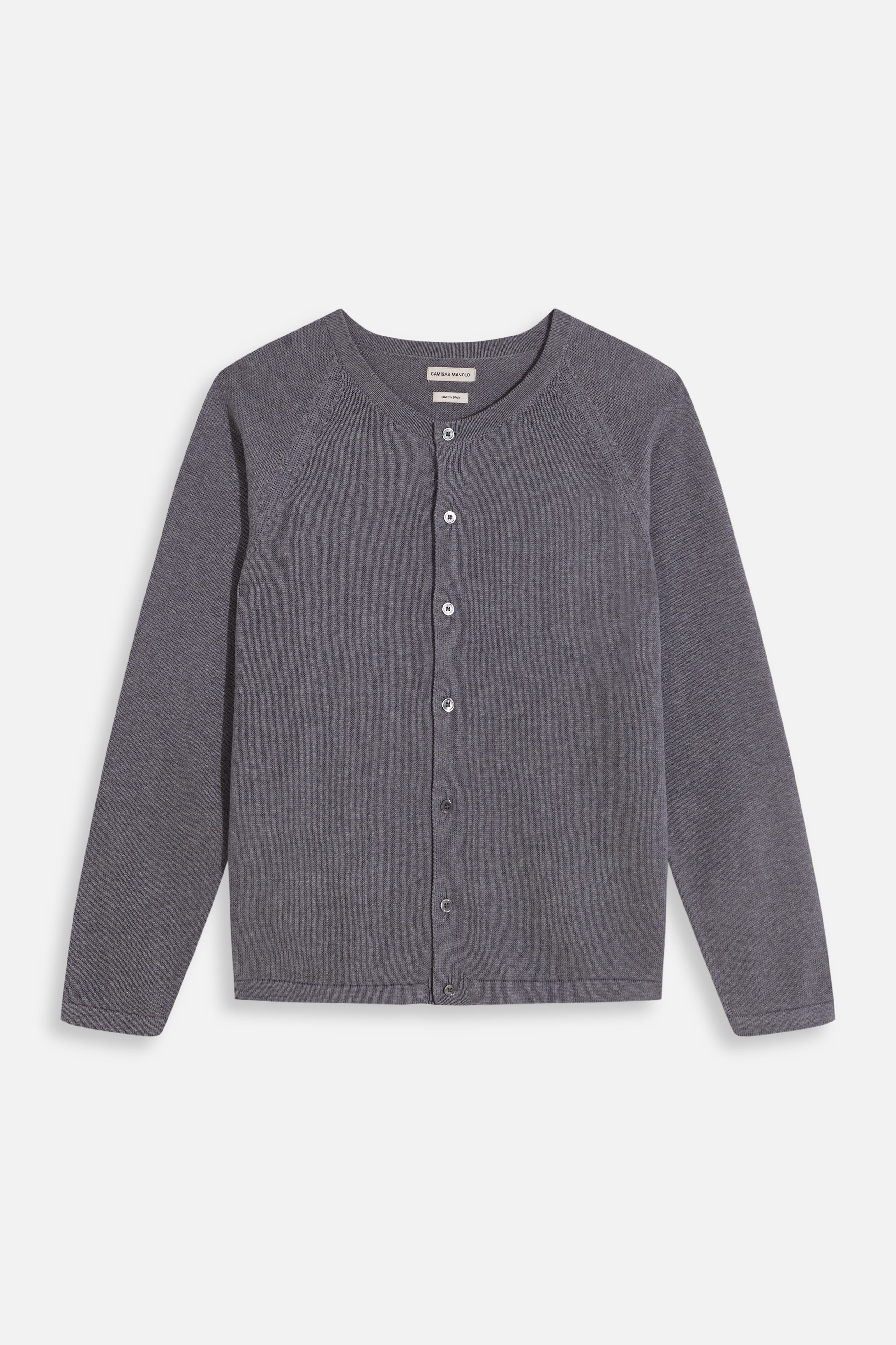 GREY KNITTED CARDIGAN