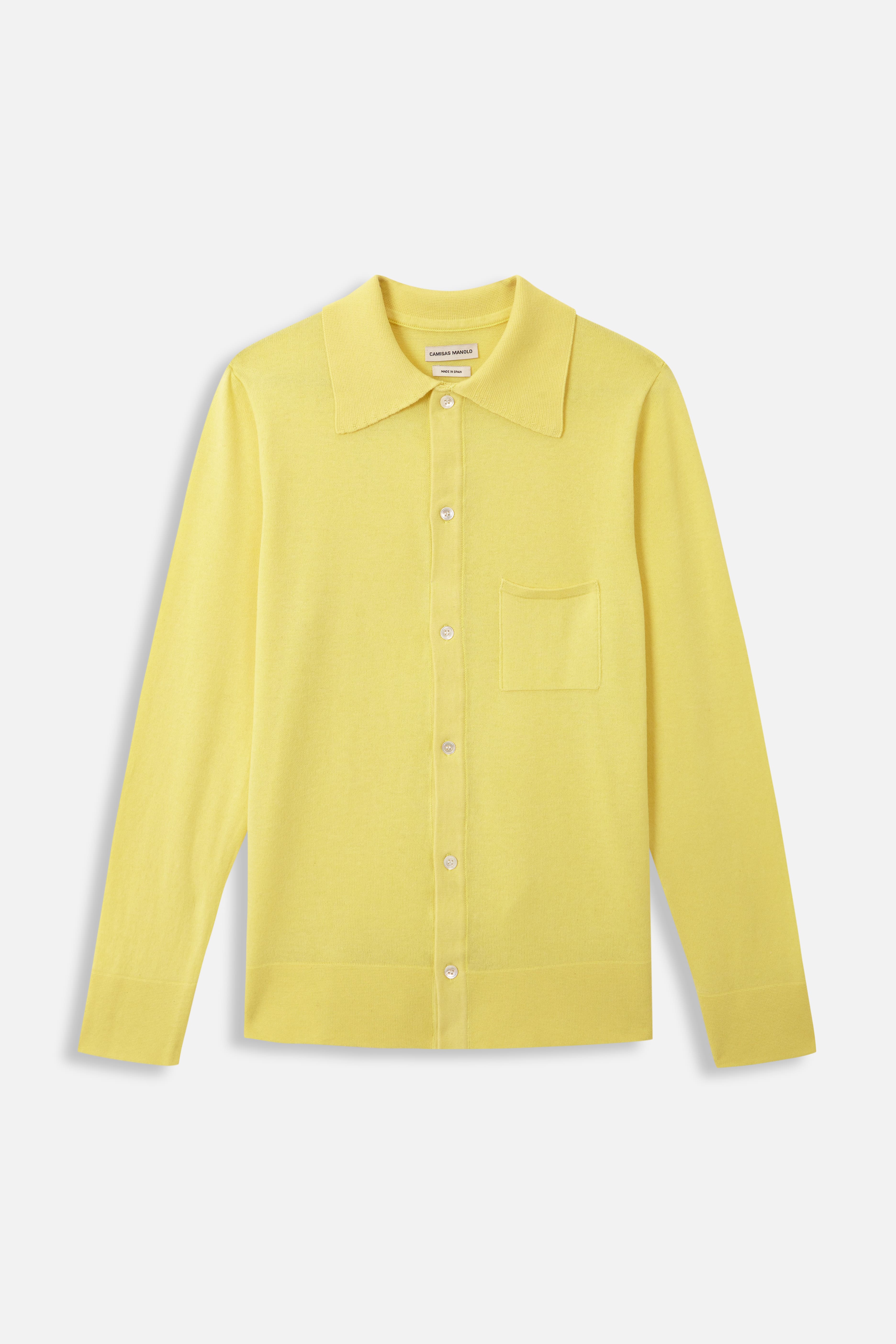 YELLOW KNITTED SHIRT