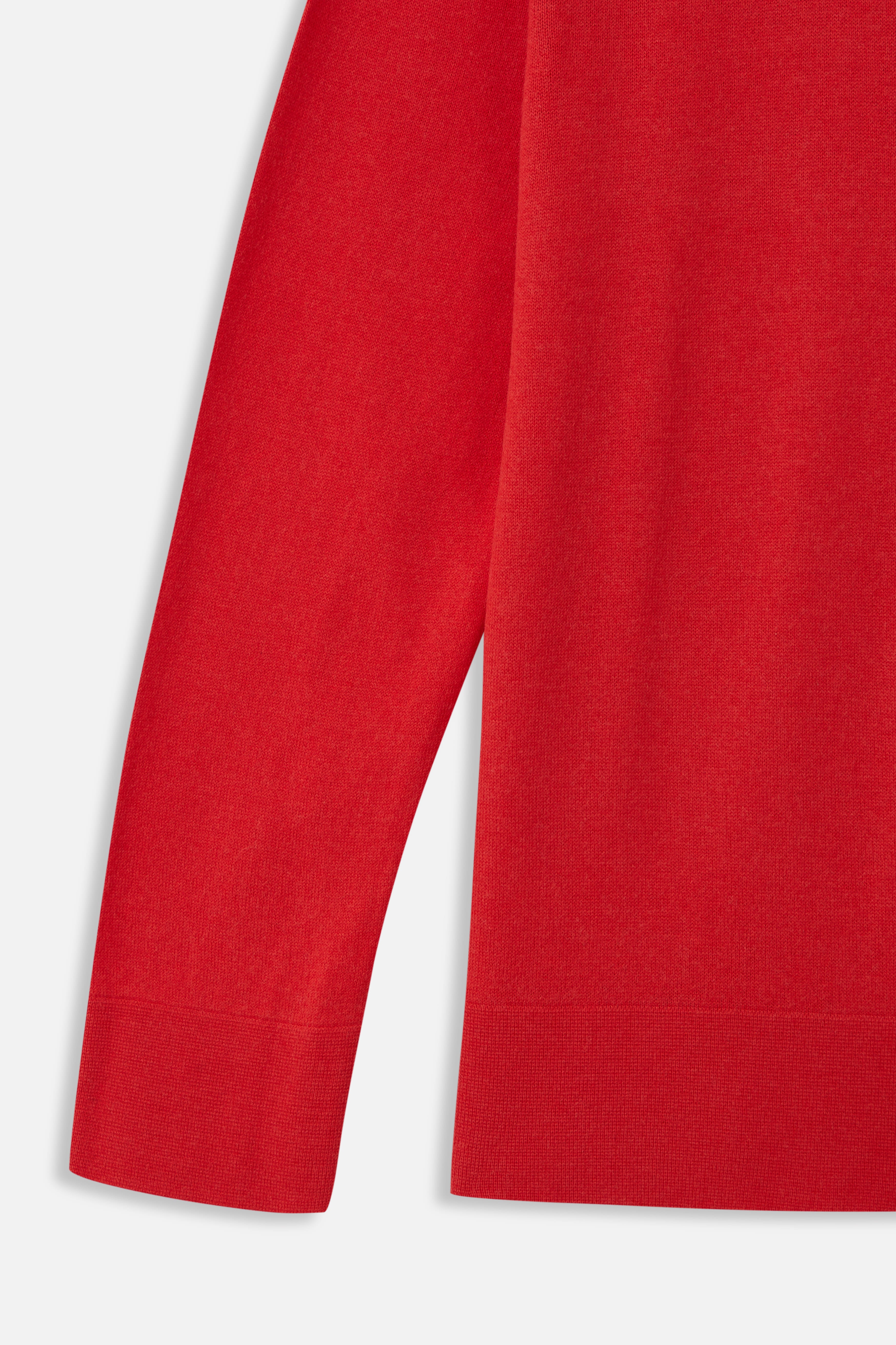 RED KNITTED SHIRT