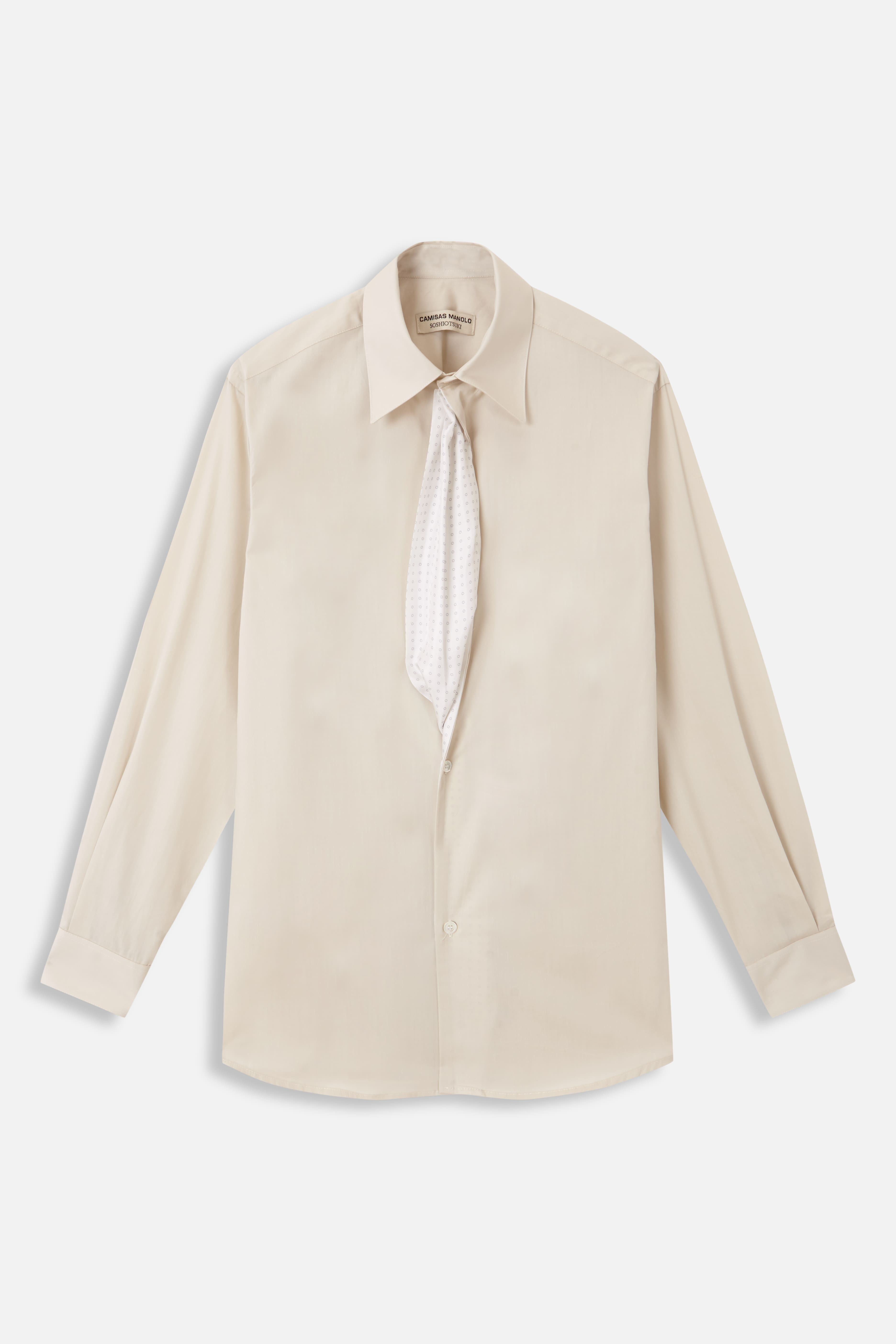 OFF WHITE DRAPE FACING SHIRT