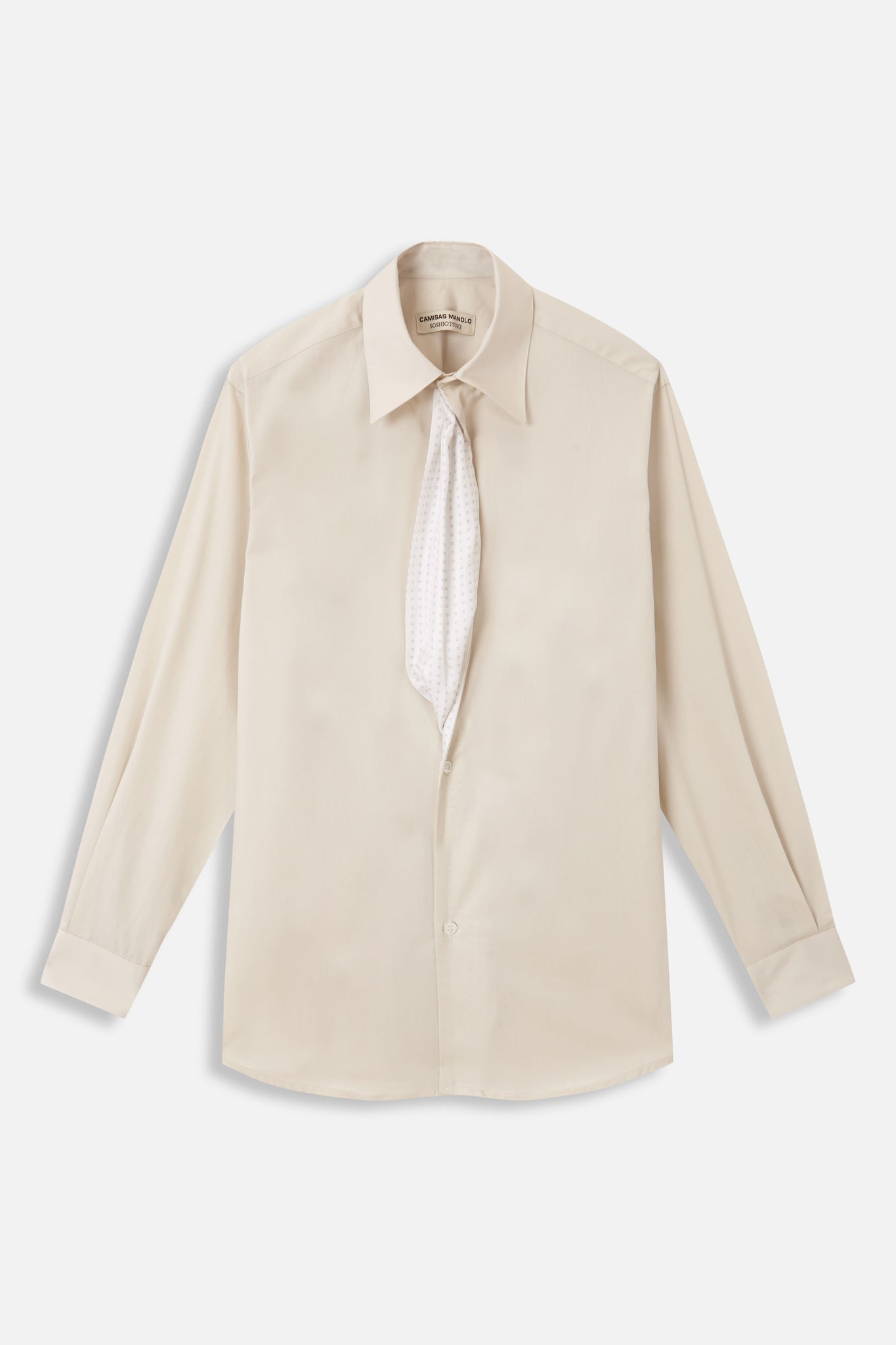 OFF WHITE DRAPE FACING SHIRT