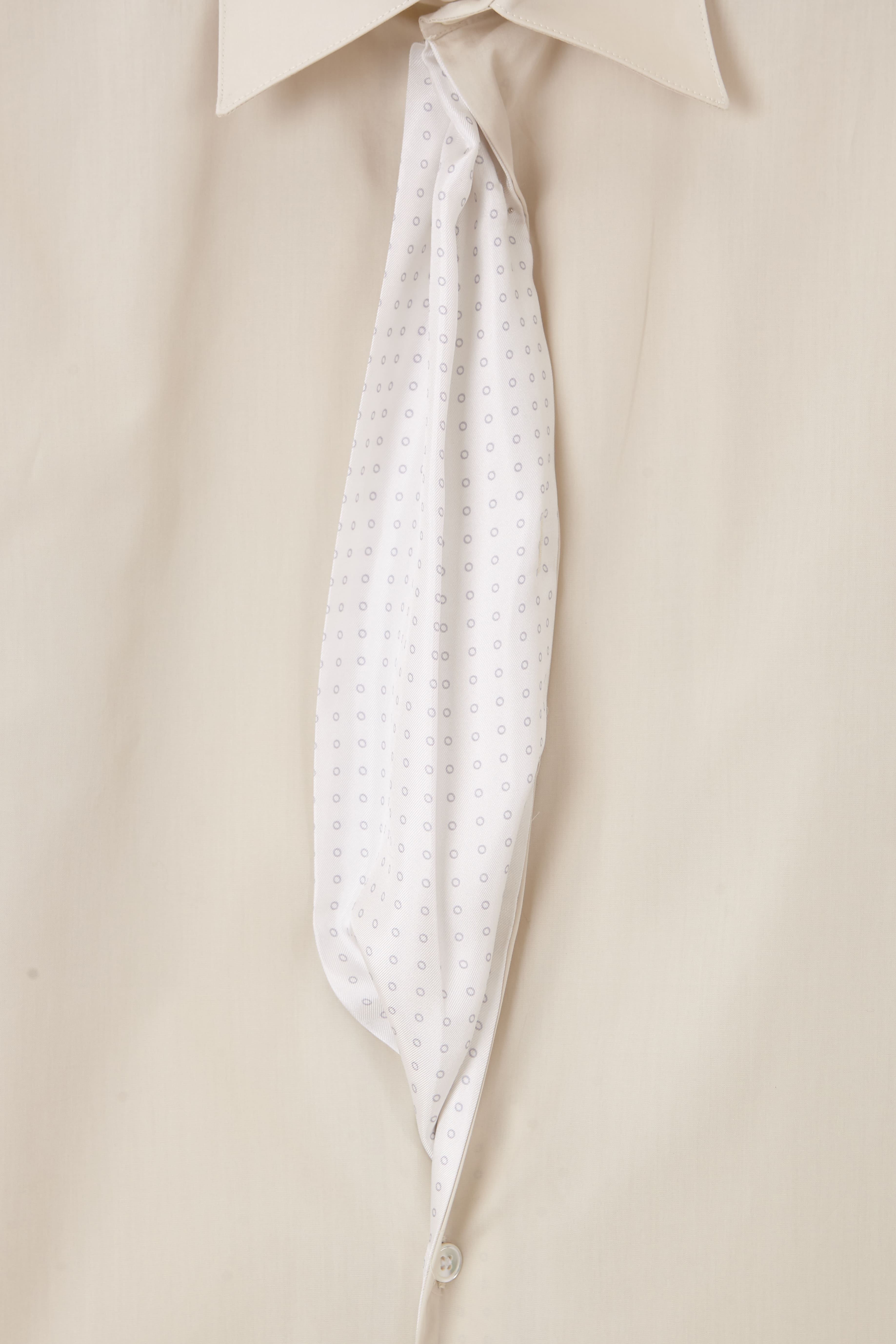 OFF WHITE DRAPE FACING SHIRT