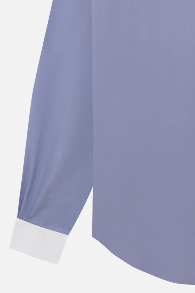 Lilac double cuff normal shirt
