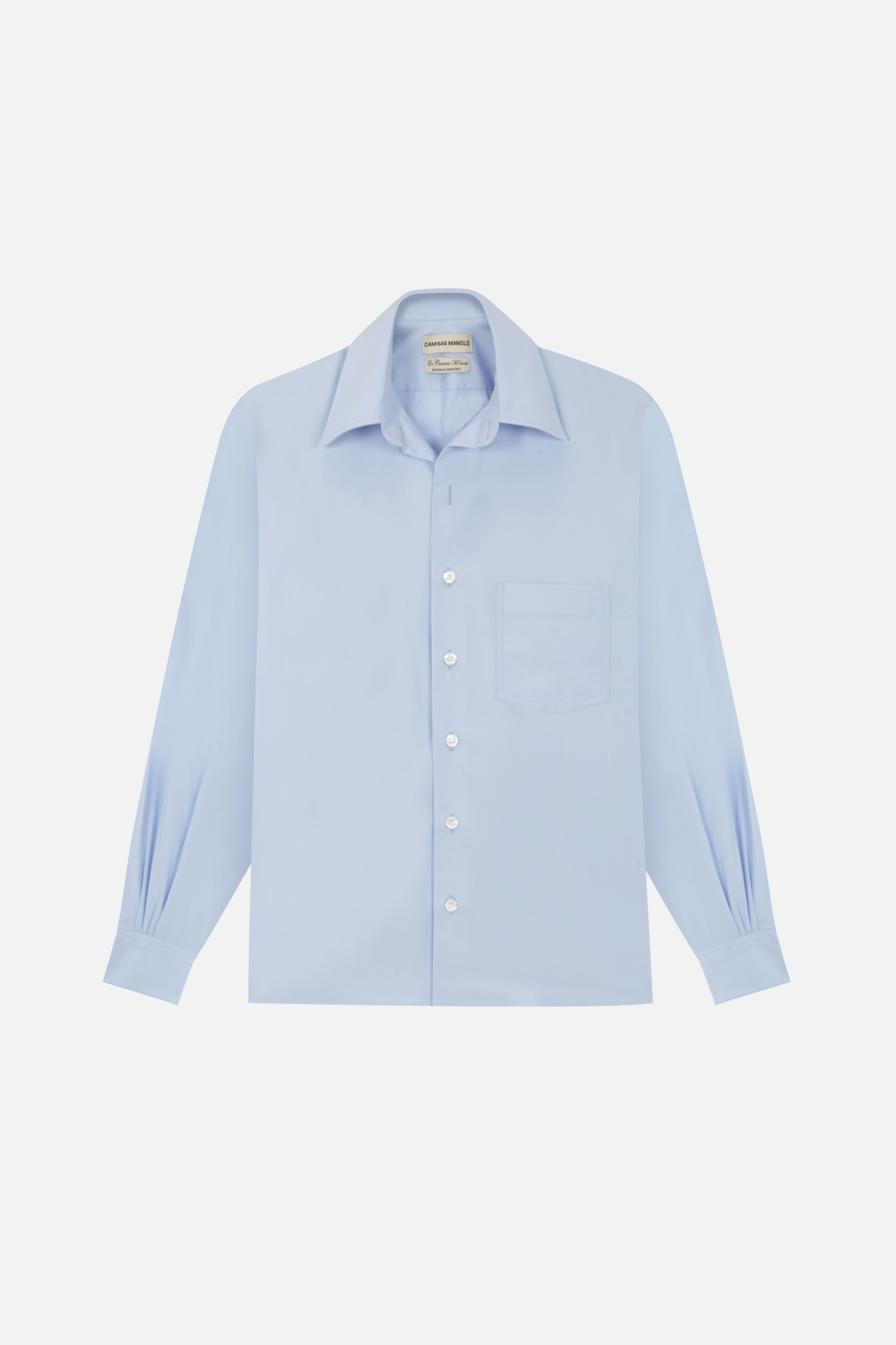 light blue camisa shirt