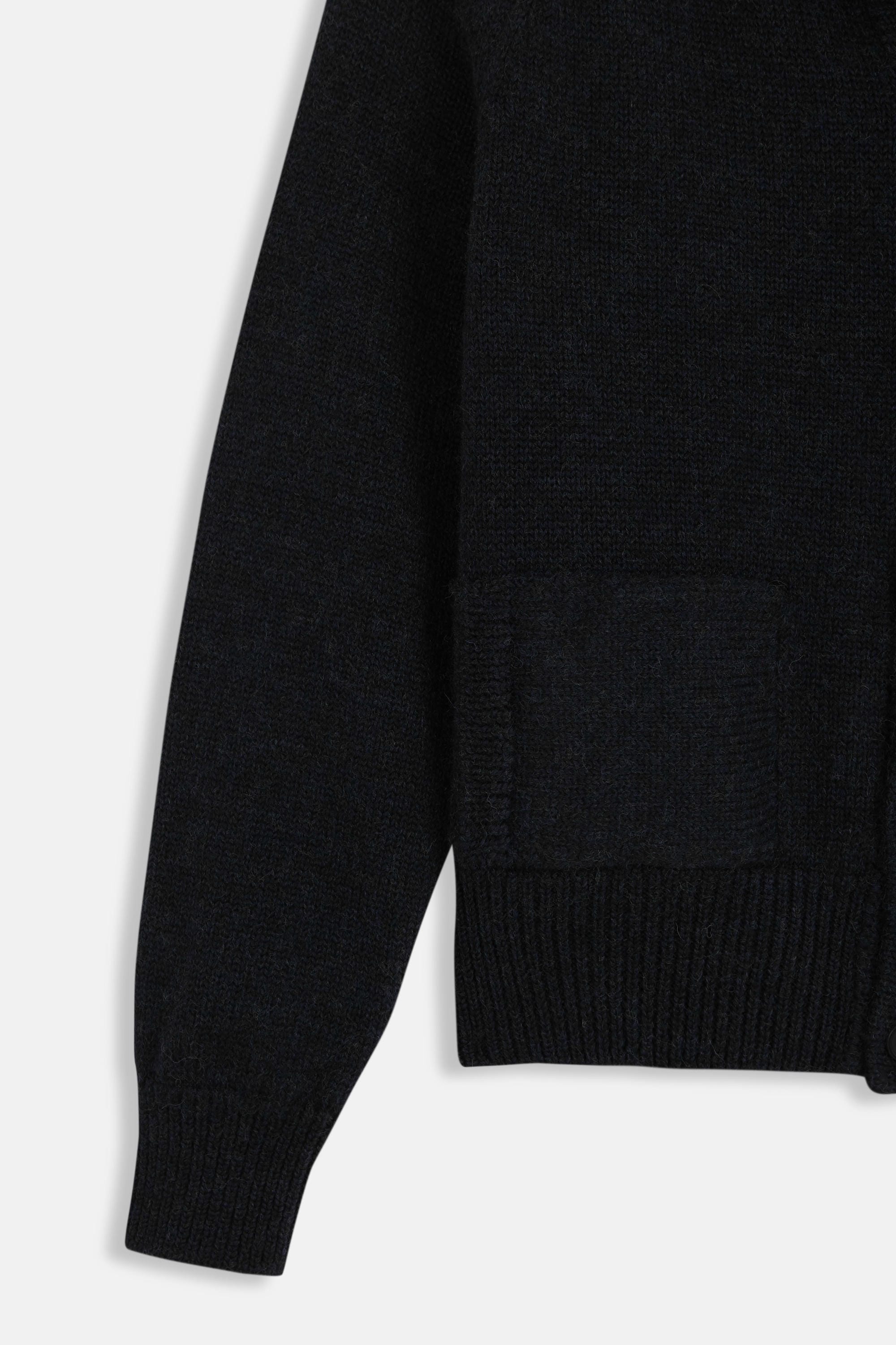 BLUE KNITTED JACKET