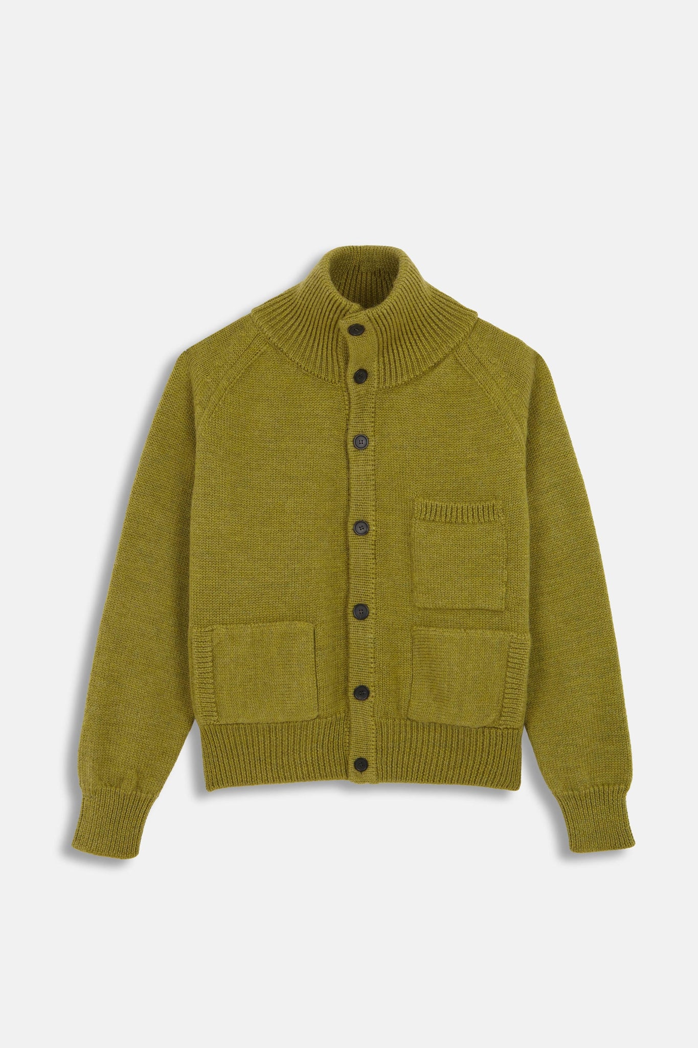 GREEN KNITTED JACKET