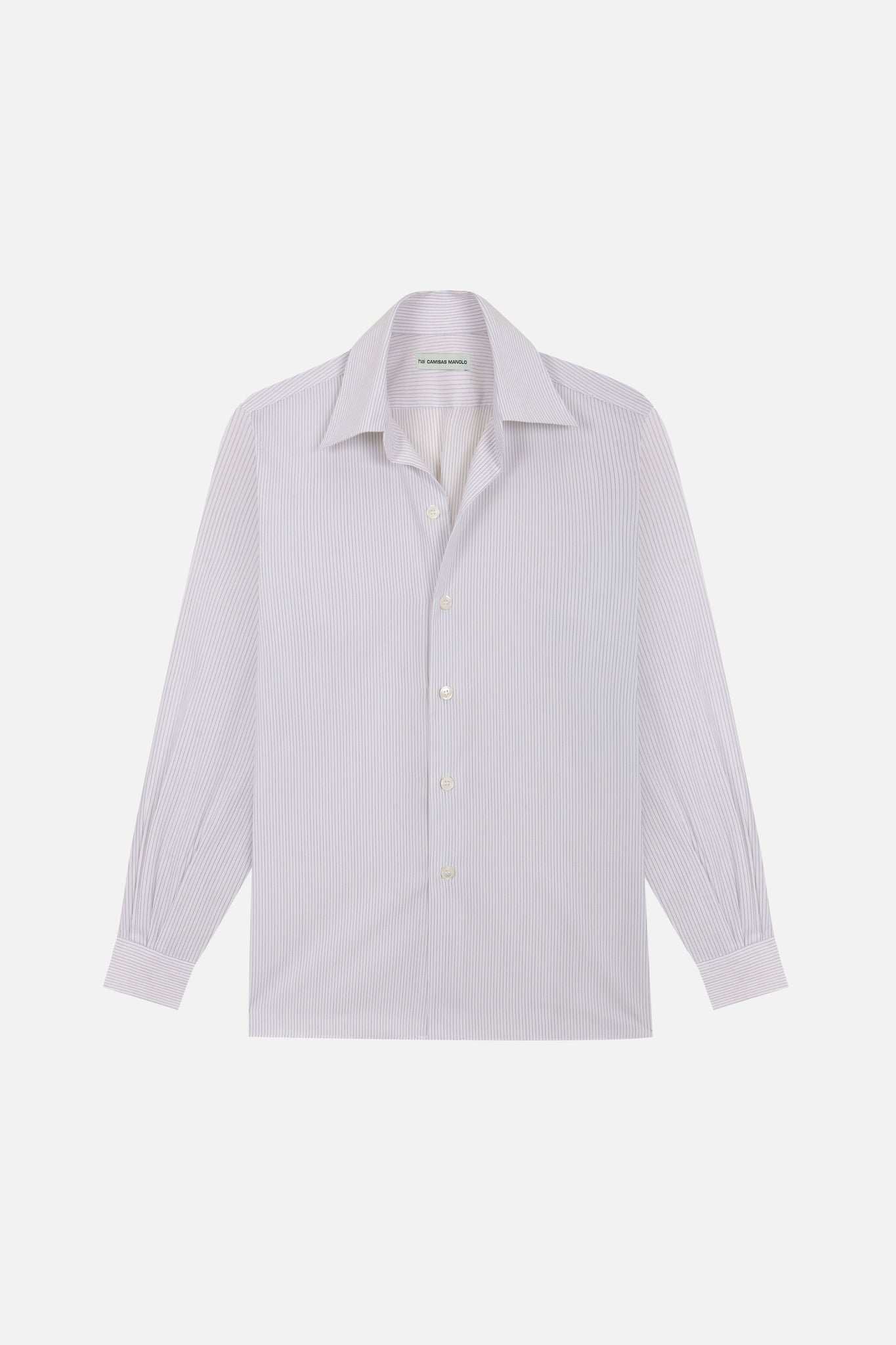 hai camisas manolo white/black stripes camisa shirt