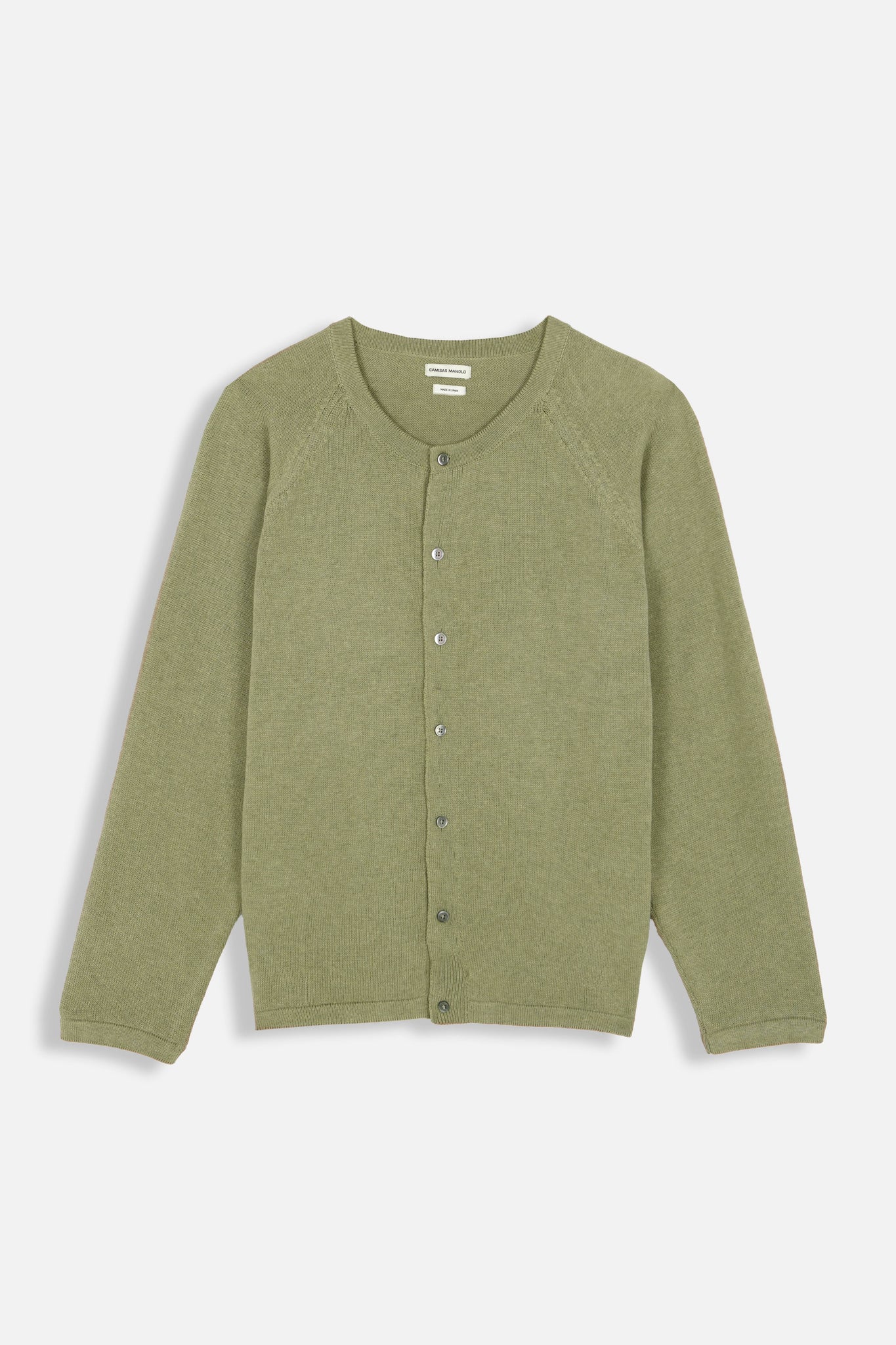 GREEN KNITTED CARDIGAN