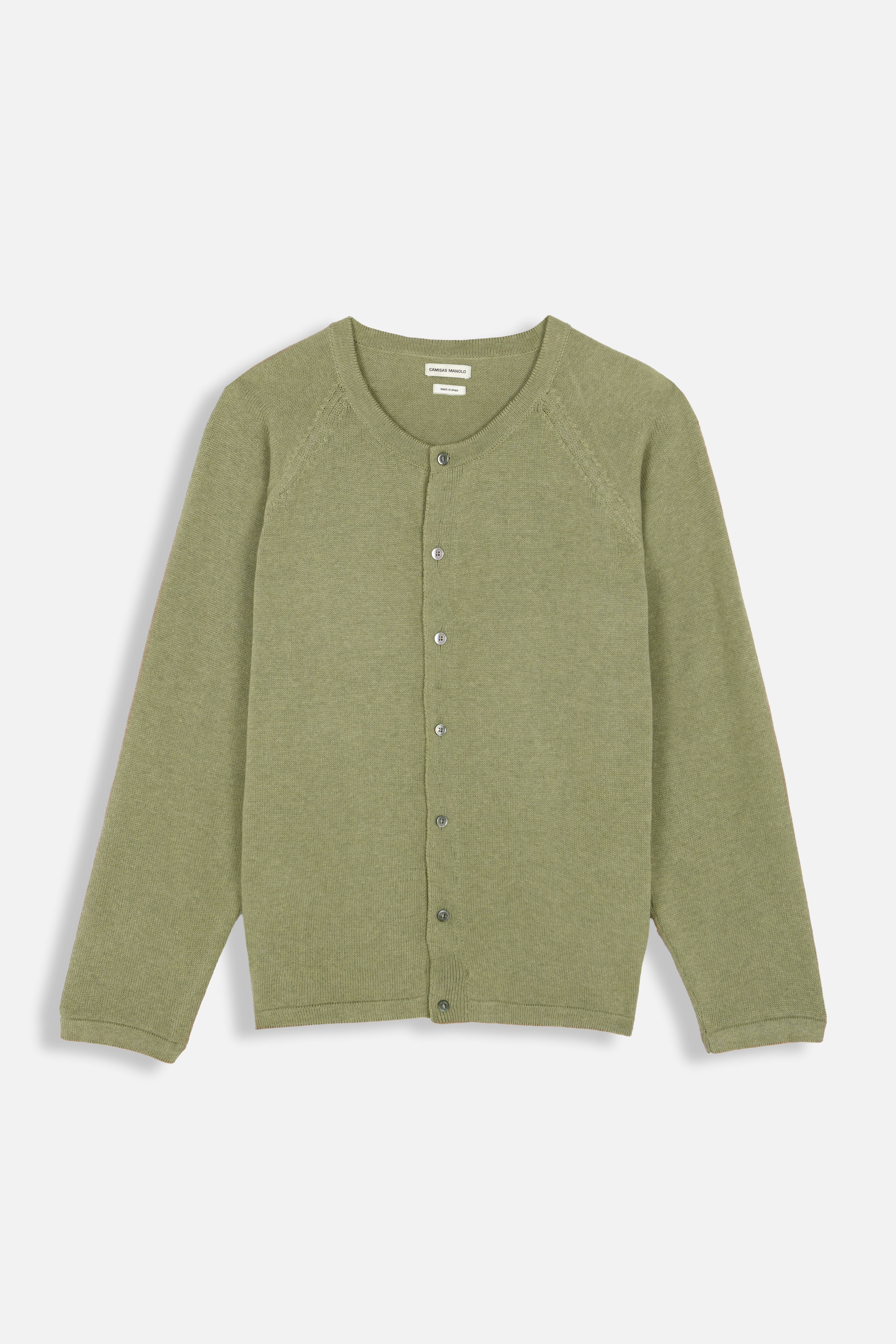 GREEN KNITTED CARDIGAN