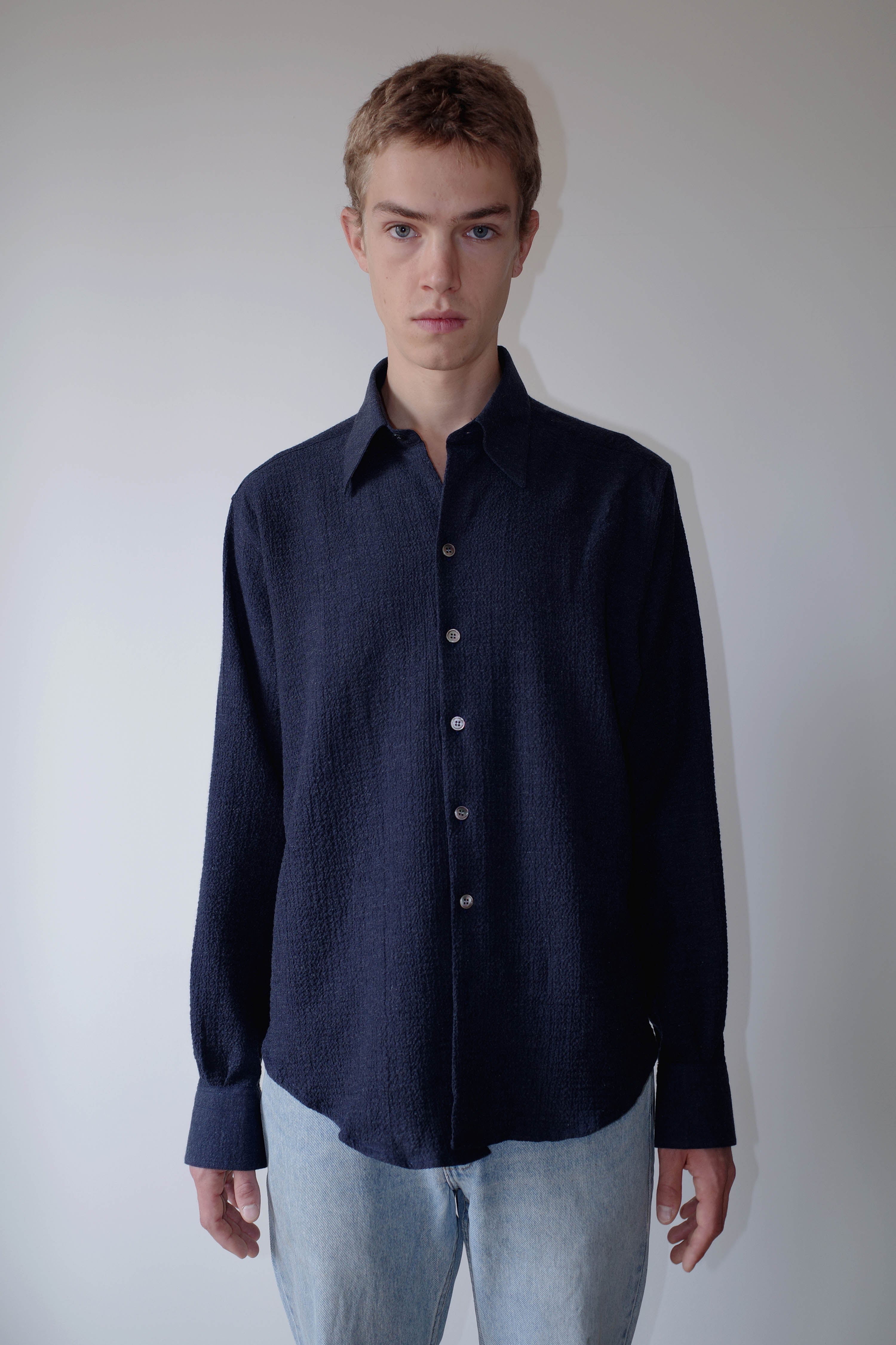 NAVY NORMAL SHIRT
