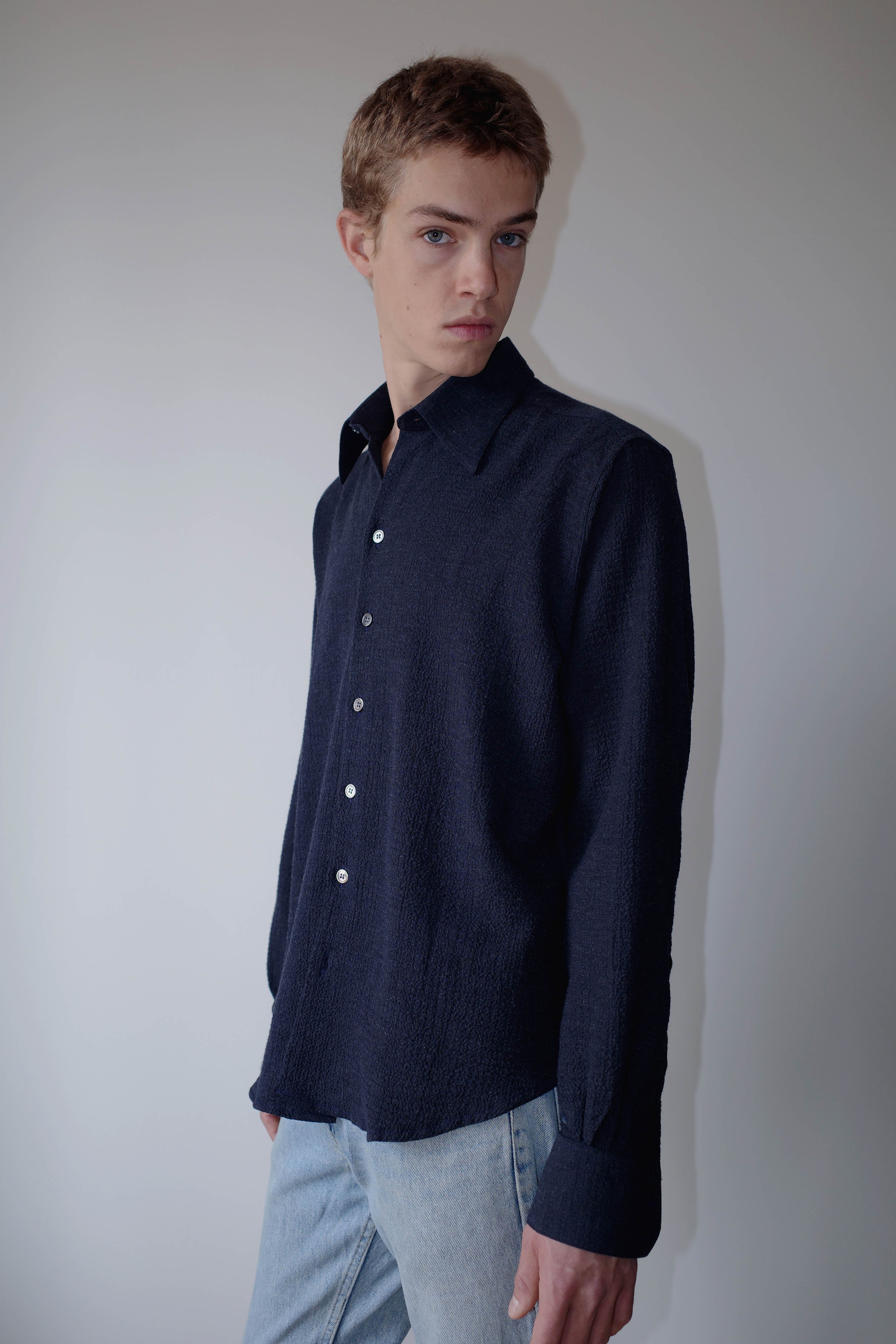 NAVY NORMAL SHIRT