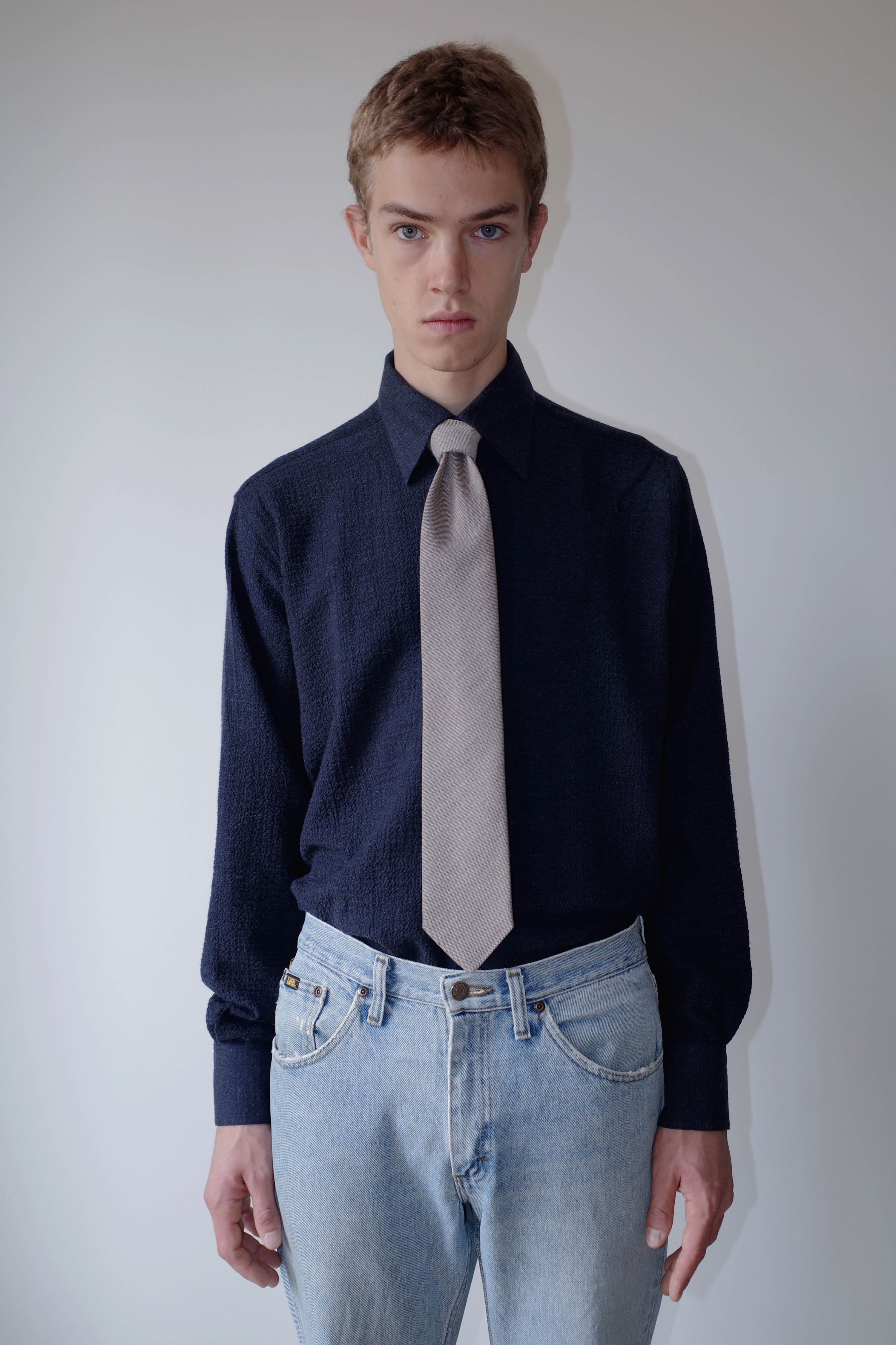 NAVY NORMAL SHIRT