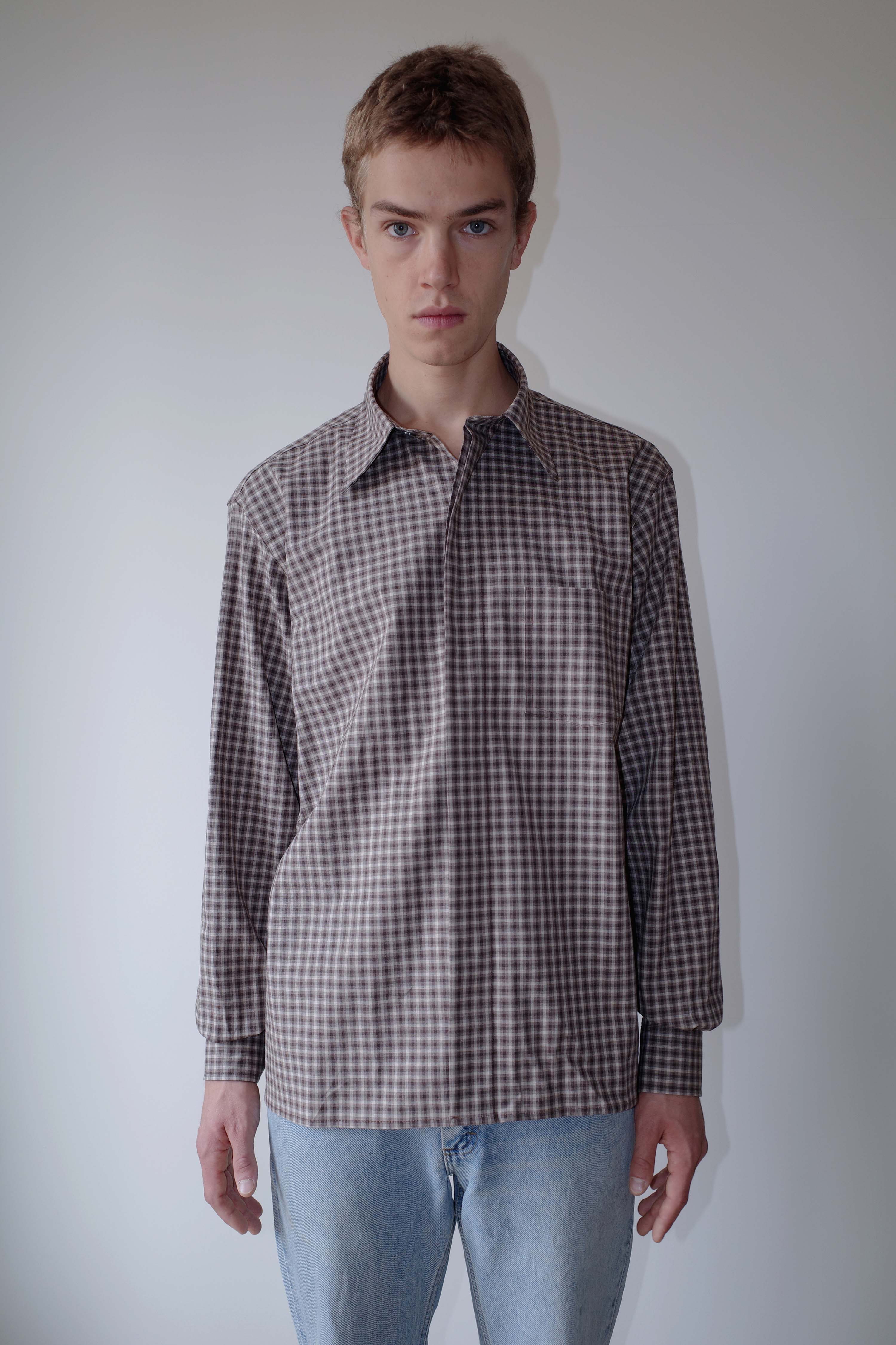 BROWN/CAMEL CHECKS CAMPO SHIRT
