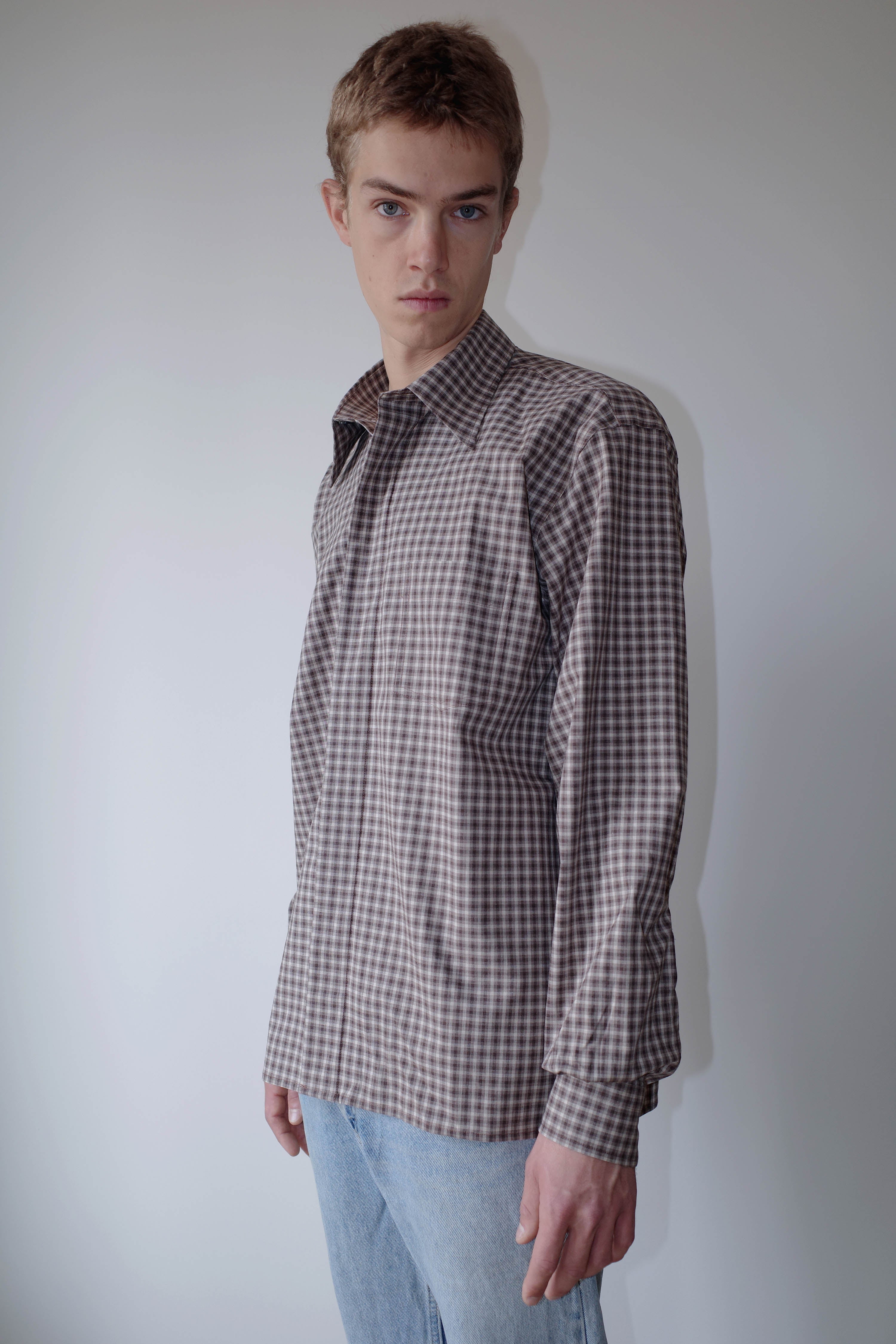 BROWN/CAMEL CHECKS CAMPO SHIRT