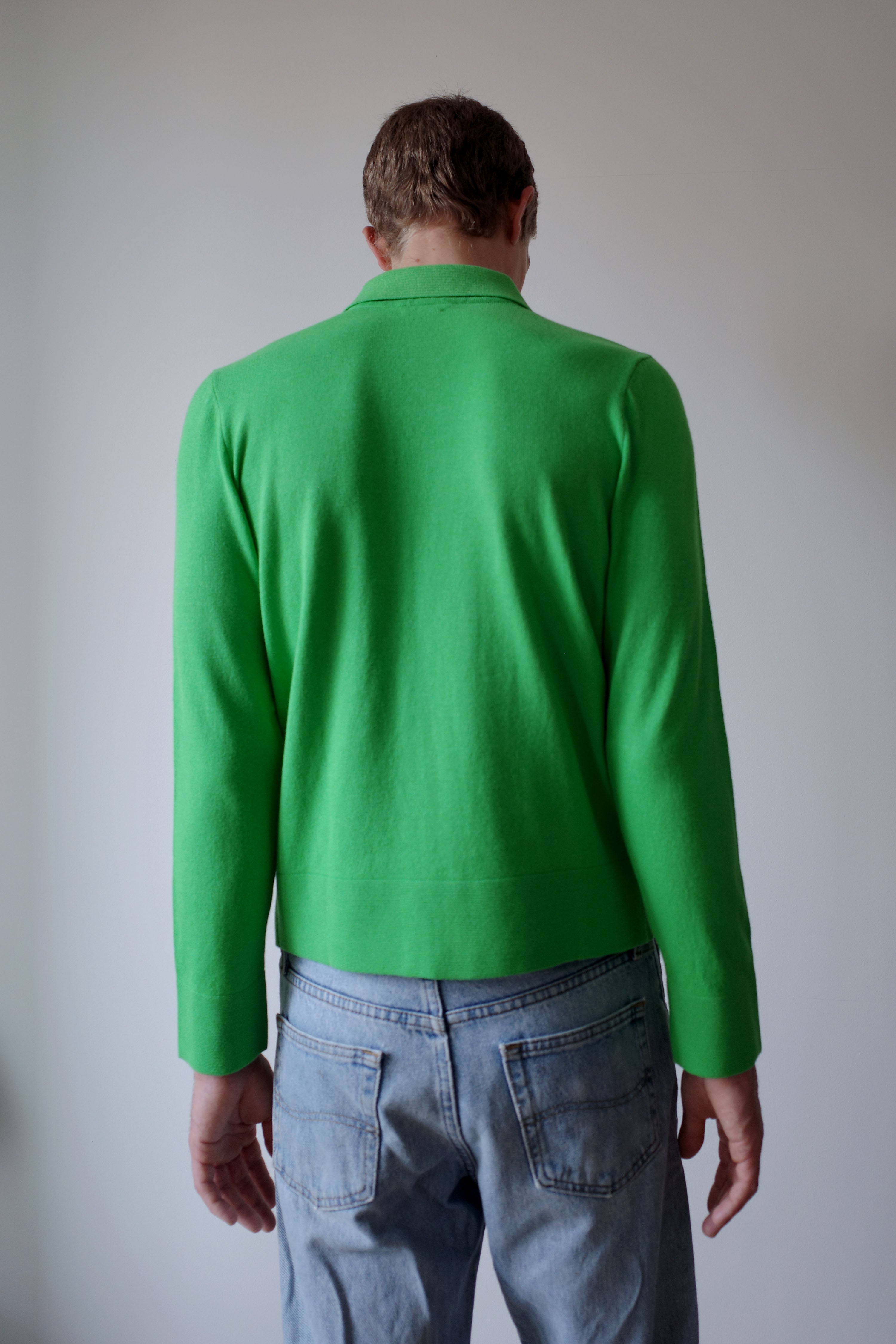 CLASSIC GREEN KNITTED SHIRT