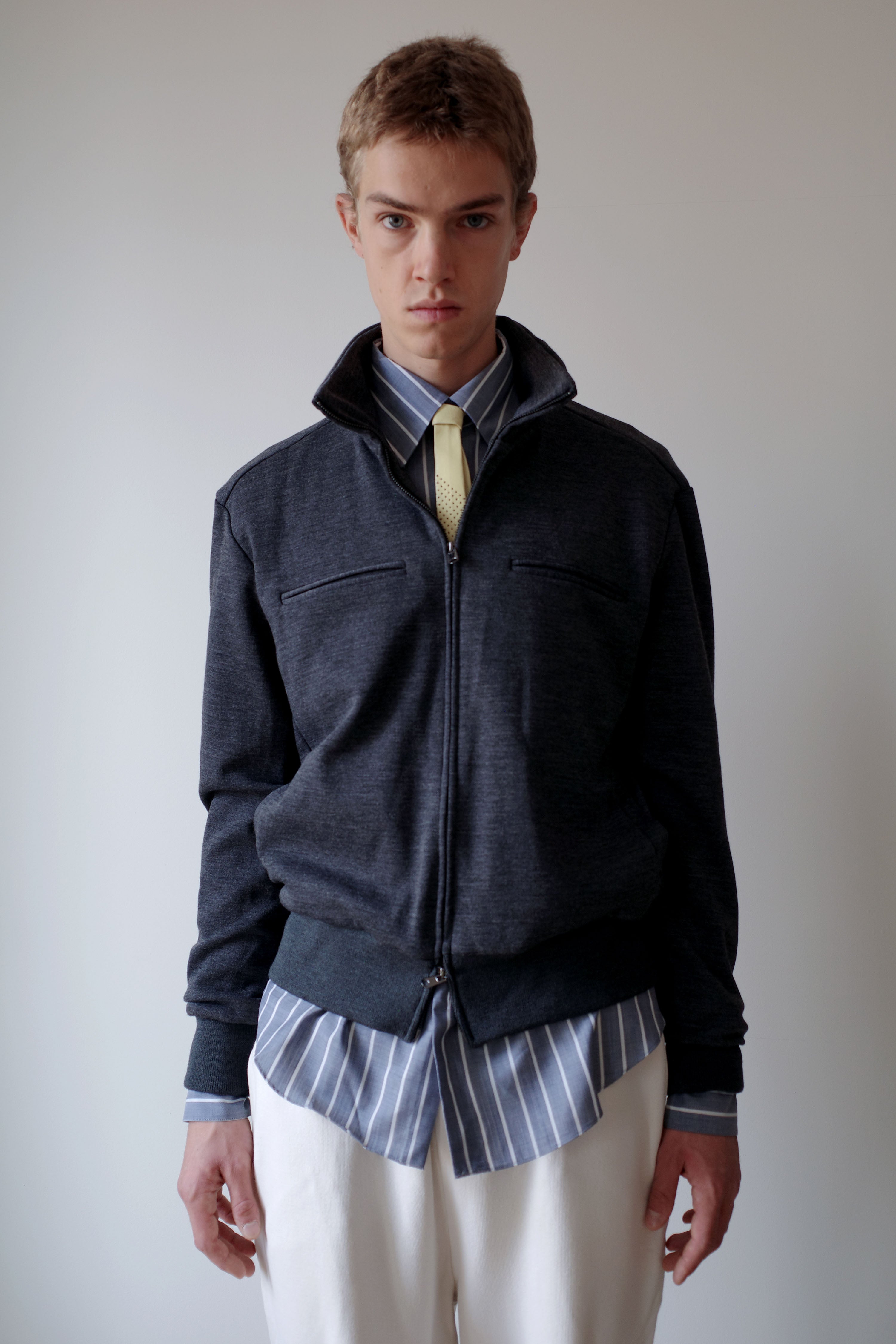 GREY JERSEY CM JACKET