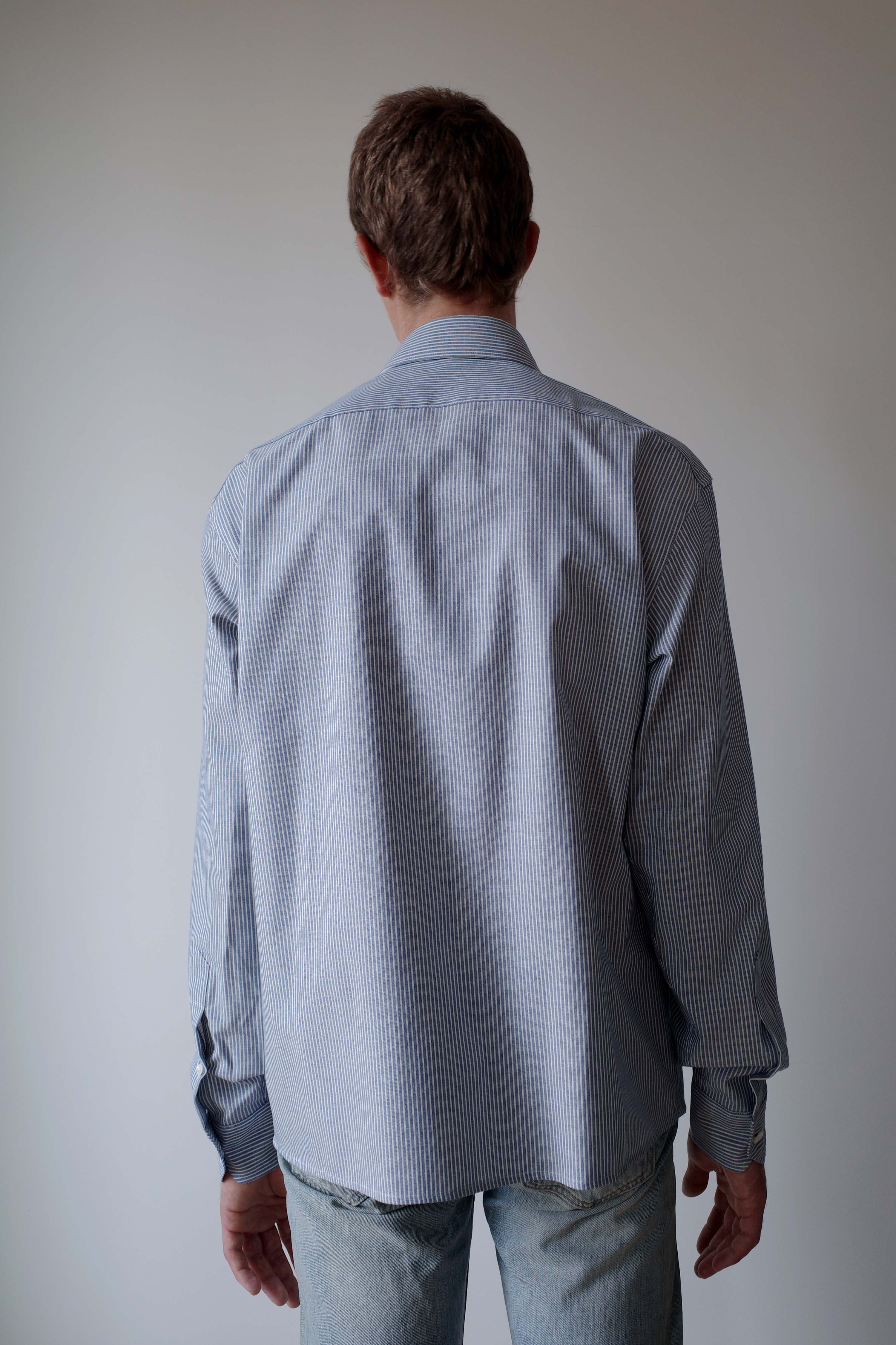 BLUE/WHITE STRIPES CAMISA SHIRT