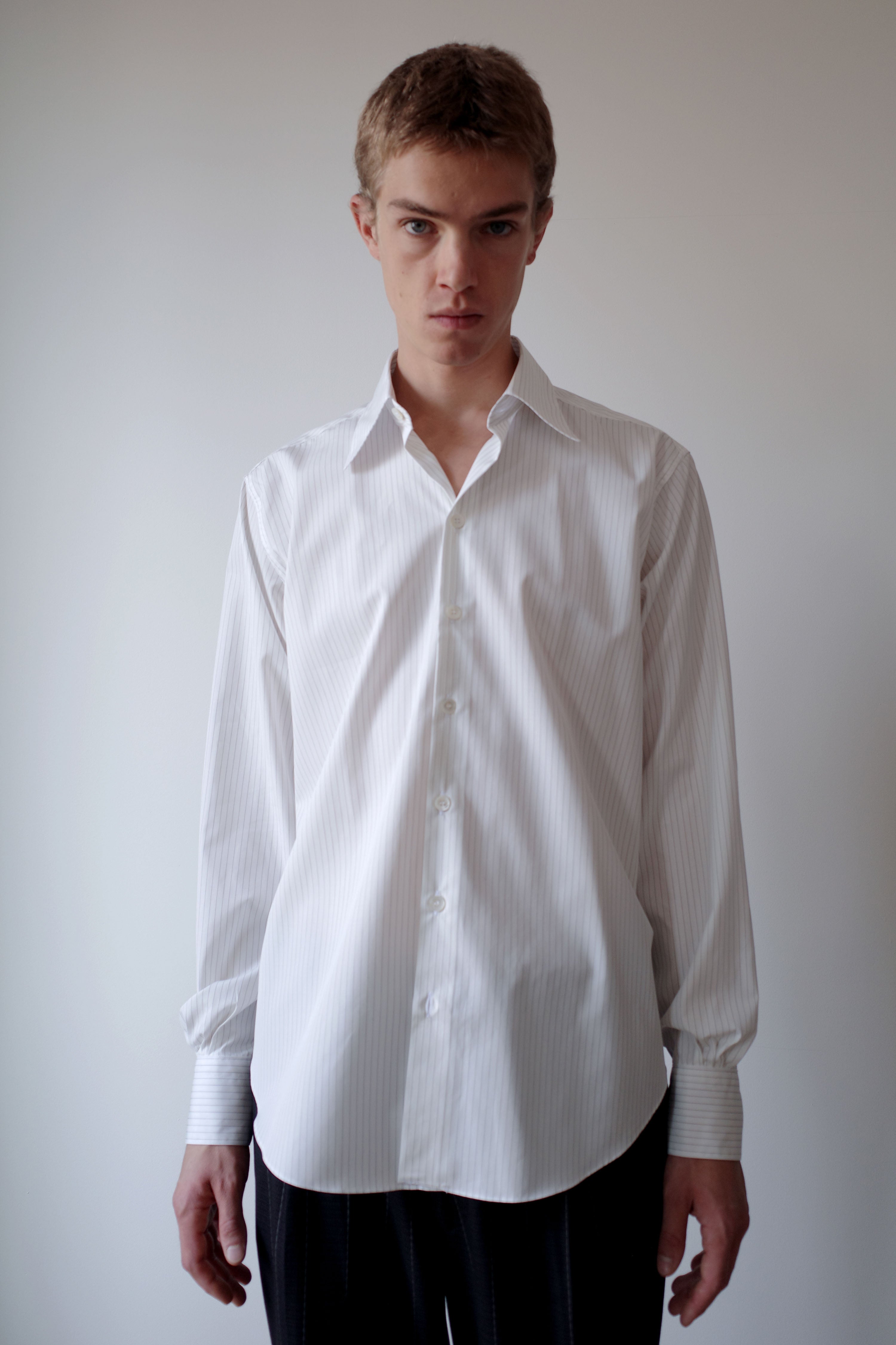 off white black pinstripe normal shirt