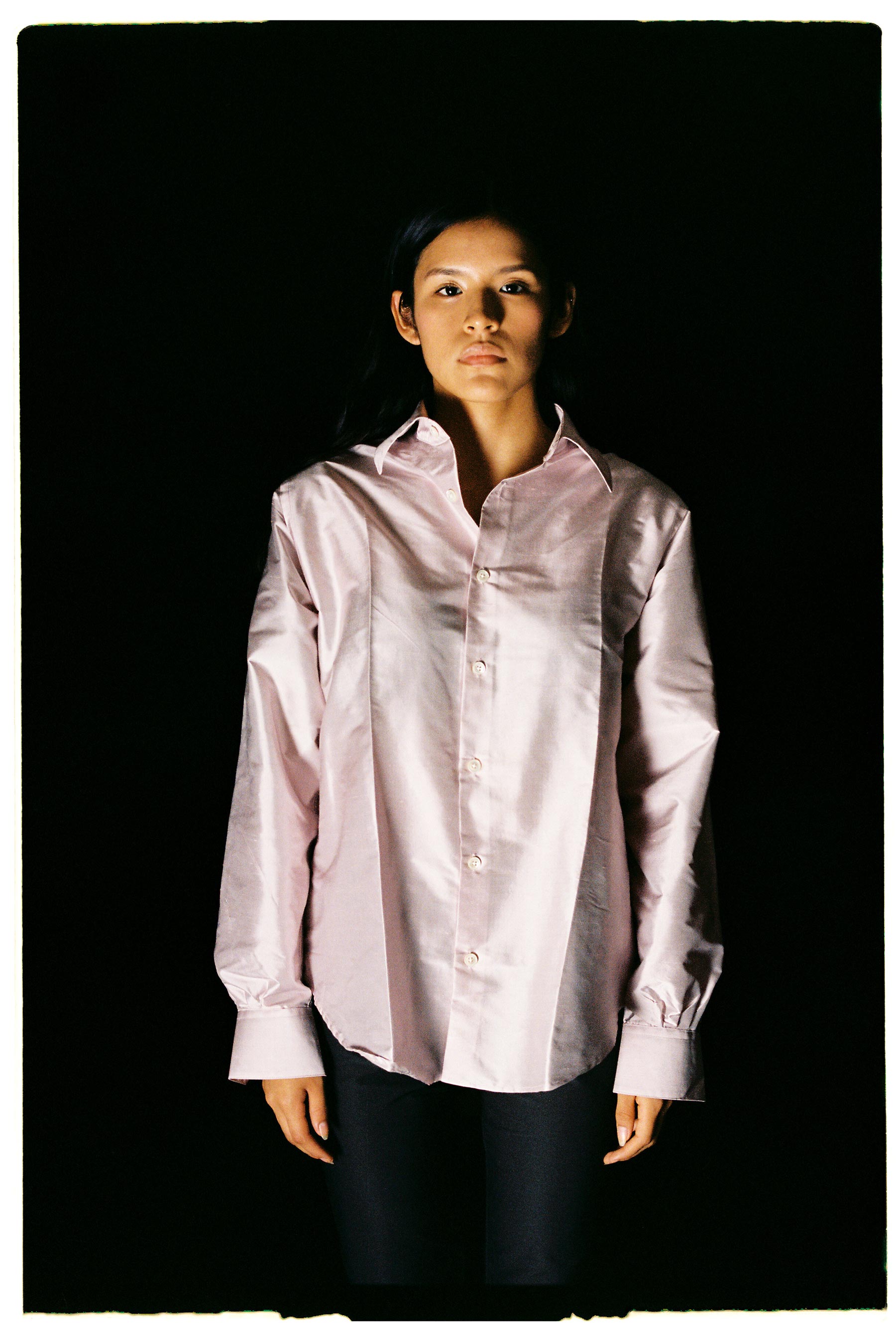 pink silk dress shirt Men's Pink 100% Silk Shirt